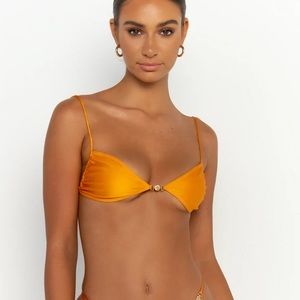 SOMMER SWIM bikini set in turmeric size medium. Ella top, Freya bottom.